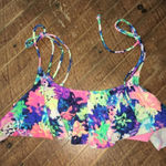 Victoria's Secret Victoria’s Secret swim vibrant S ruffled neon bikini top Photo 0