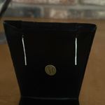 Pink coral and beige yellow color cabochon dangle earrings. Photo 3