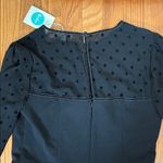BODEN Isabella Ponte Knit Midi Dress Black Polka Dot Sheath Black Size 8L NWT Photo 9