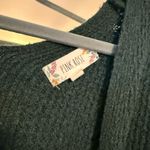 Pink Rose Green V-neck cropped sweater Photo 3