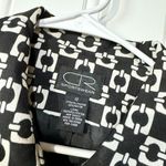 VTG CR SPORTWEAR Blazer Women Size 12 Chain Lined Padded Shoulder Button Down Black Photo 1