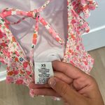 Pink Lily  Floral Ruffle Swimsuit Photo 4