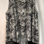 Democracy  Women's Sleeveless Boho Fringe Open Vest‎ Size Large Photo 0