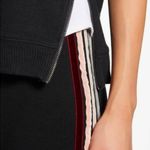 Rails  Marlo velvet striped sweatshirt S Black Cozy Loungewear Photo 4