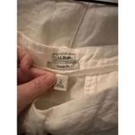 90s L.L. Bean womens 12 Gauzy Linen Baggy Palazzo Pants White Lagenlook, L.L. Be Tan Photo 2