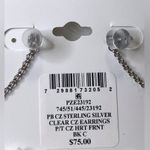 Giani Bernini NWT Sterling Silver & Cubic Zirconia Heart w Chain Earrings Photo 3