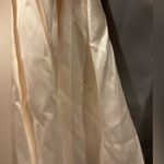 Parker BLACK Roxanne Strapless Dress Womens 16 Off White Satin High Low Gown Photo 4