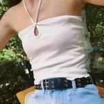 Brandy Melville white key hole halter top Photo 1