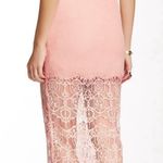 ASTR NWT - - Pink Bodycon lace Trim Skirt - S Photo 2