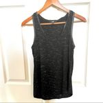 Paige black tank with faux leather trim XS Photo 7