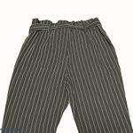 Bebe pinstriped paper bag waist cropped pants Photo 2