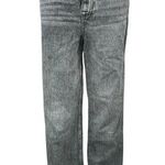 ZARA  Women's Gray Washed High Waisted Raw Hem Straight Leg Denim Jeans Size 4 Photo 0