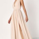 Lulus Heavenly Hues Cream Maxi Dress Size Small Photo 12