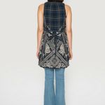 Johnny Was  Dion Draped Sleeveless Vest Embroidered Plaid Open Self Tie Photo 8