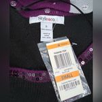 Style & Co NWT - Black Sequin Trim Knit Sweater Dress & Scarf Set - Size S Photo 9