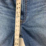 Levi's  size 29 Ribcage bell dark wash denim jeans raw hem flare retro Photo 9