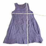 Flax  Sleeveless Linen Purple Dress Size Large Photo 5
