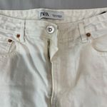 ZARA White High Waisted Jeans Photo 2