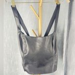 Abercrombie & Fitch  Black Convertible faux leather Fitted Bustier Tank medium Photo 2