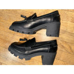 a.n.a Chunky Heel Loafers Black y2k 9.5 . Penny Goth Whimsigoth‎ Academia Witchy Photo 4