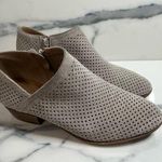 Lucky Brand | Minimalist Gray Suede Laser Cut Perforated Baylah Bootie Sz 9 Photo 0