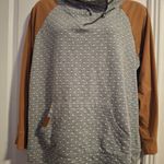 Maurice's   1X Gray and Brown Cowl Neck Sweatshirt Photo 5