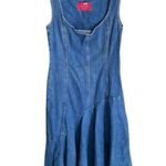 Solace London Lewis Asymmetric Paneled Denim Dress Photo 2