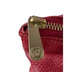 Michael Kors * Red Leather Shoulder Bag Purse Pebbled Leather Quiet Luxury Photo 2