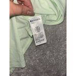 Athleta  grid knit top yellow medium‎ side slits reflective Photo 4