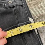 Free People Sz 29 Black Denim Wash Button Fly Mid Rise Skinny Jeans Raw Hem Photo 10