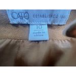 Cato  A LINE SKIRT BROWN WITH LACING DETAILS LINED WOMENS SIZE 10 Photo 5