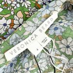 Veronica Beard Avenel Floral Ruffled Silk Asymmetric Midi Dress Green Sz 4 NWT Photo 10