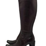CNC Costume National Womens Tall Knee High Leather Boots Brown Size 36.5 Photo 1