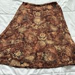 Vintage West End Skirt Womens Large Brown Floral Stretch Boho Fairy Grunge Y2K Photo 1