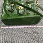 Coach Vintage Chelsea Patent Leather Satchel emerald green Christmas gift Photo 6