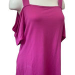 JM Collection Fuschia Cold-Shoulder Photo 0