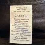 Everlane  The Button Fly Wide Leg Black Jeans Women’s Size 24 Photo 9