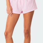 Edikted  Plaid Pink Shorts Photo 0