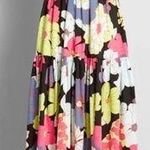 Modcloth Black Honolulu Floral Vamped Up Vagabond Maxi Dress Size Small Photo 0
