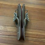 Bernardo Mosaic DVC Nougat Leather Beaded Sandal Shoes Womens Size 7M Brazil Photo 6