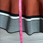 Sandro Jupe Jella Striped Ribbed Mini Skirt with a ruffle hem in brown Photo 6