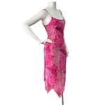 My Michelle Vintage Y2k 90s Floral Pink Slip On Dress  Sz 5/6 Beaded Strap Barbie Photo 1