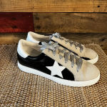 Nature Breeze  White And Black‎ Star Print Sneakers Size 10 Photo 1