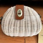 Patricia Nash Patrica Nash Spring Wicker Crossbody Natural Tan Leather handbag NWT Photo 1