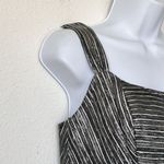 NWT THEIA 2 Metallic Striped Sheath Sleeveless Dress Photo 13