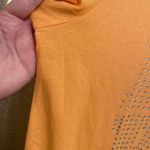 PINK - Victoria's Secret  Orange Shine Rhinestone Bling Love Pink Top, Large Photo 4