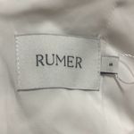 Revolve Rumer White Swiss Dot Gypsy A Line Mini Dress Cutouts Long Sleeve NWT White Photo 7