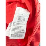 J.Crew NEW Red Orange Linen Pencil Skirt Large Pull On Lined Mini Skirt Summer Photo 6