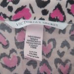 Victoria's Secret  all over hearts pj pajamas top in pink, beige and black size small. Photo 4