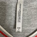 Lorna Jane  Gray Red V Neck Academia Oversized Shirt Small Photo 1